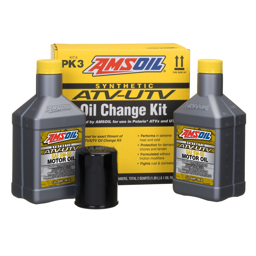 [PK3] Amsoil Oil Change Kit for Polaris PK3