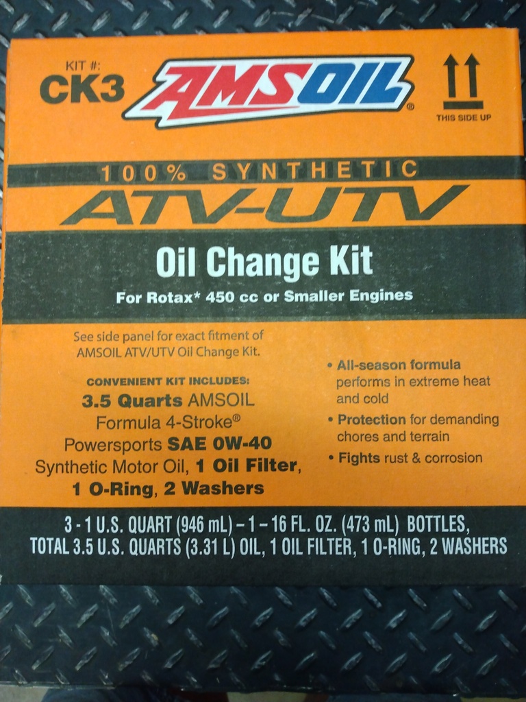 CK3 Amsoil ATV-UTV Oil Change Kit